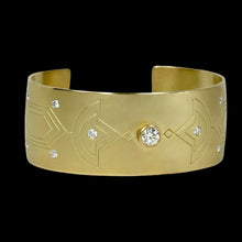 Load image into Gallery viewer, The Gold and Diamond Kiowa Cuff as Seen in the NY Times