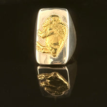 Load image into Gallery viewer, Gold Bison & Diamond Ring