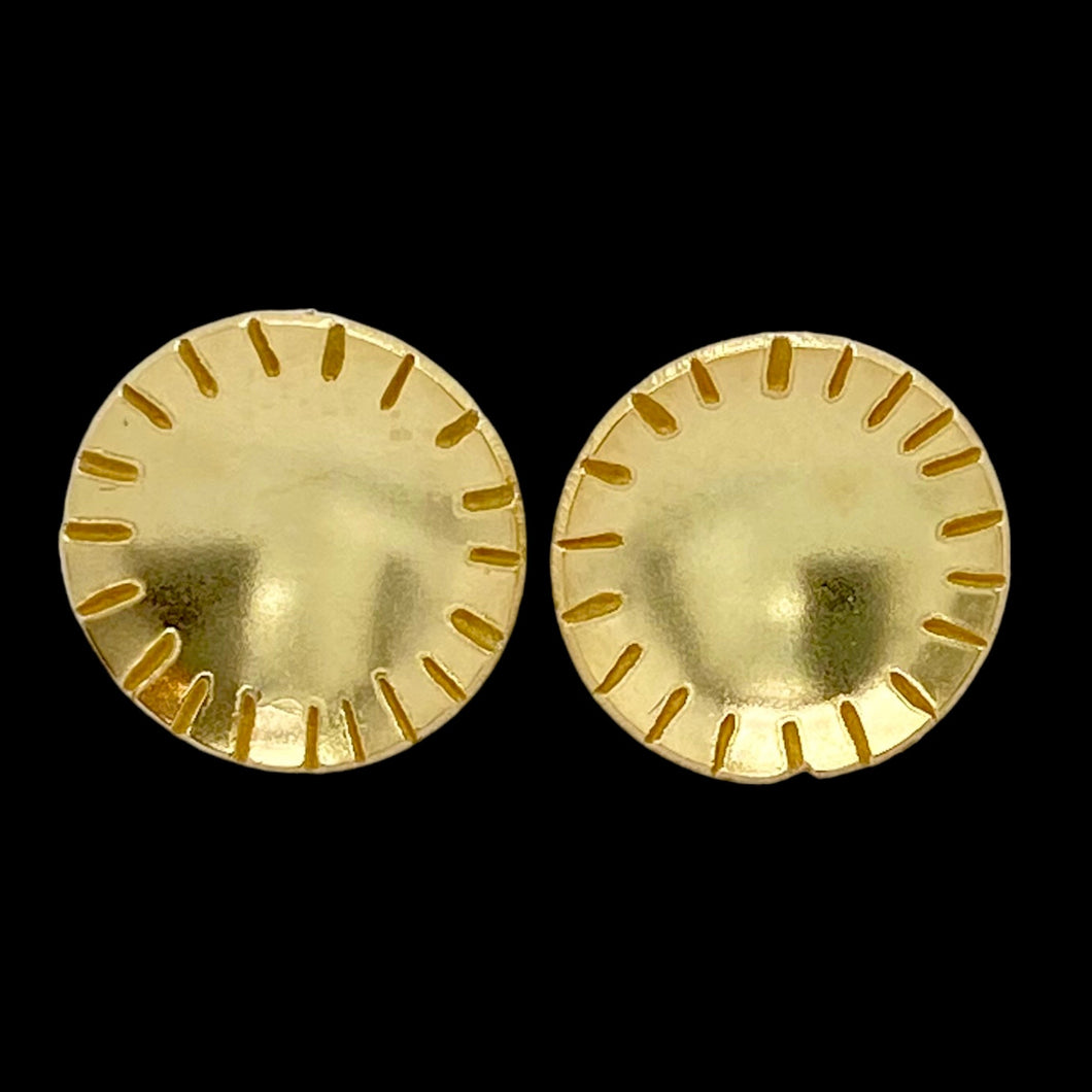 Gold Sun Studs