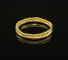 Load image into Gallery viewer, "Beadwork" Gold Ring Size 7.75
