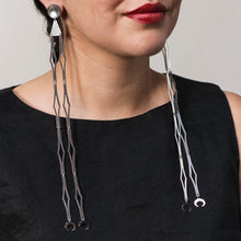 Load image into Gallery viewer, Delicate Show Stopper Earrings with Bison Crescent
