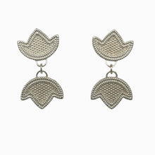 Load image into Gallery viewer, Double Sumac Silver Winter Earrings
