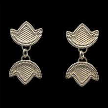 Load image into Gallery viewer, Double Sumac Silver Winter Earrings
