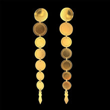 Load image into Gallery viewer, Descending Sun Classic Kiowa Earrings in 18k Gold
