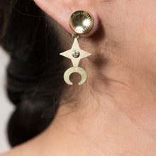Load image into Gallery viewer, Sun, Moon and Morning Star Earrings
