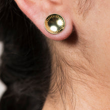 Load image into Gallery viewer, 18k Gold Sun Studs
