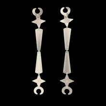Load image into Gallery viewer, Shorter Bison Crescent and Morning Star Earring
