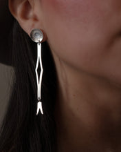 Load image into Gallery viewer, Short length Southern Plains style earrings with scissor tail
