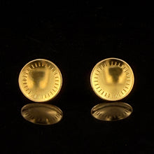 Load image into Gallery viewer, 18k Gold Sun Studs
