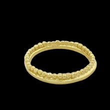 Load image into Gallery viewer, "Beadwork" Gold Ring Size 7.75
