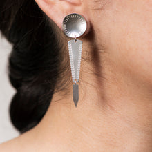 Load image into Gallery viewer, Silver Sun Tapered Drop
