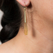 Load image into Gallery viewer, Citrine Drop Earrings with Gold
