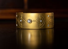 Load image into Gallery viewer, The Gold and Diamond Kiowa Cuff as Seen in the NY Times
